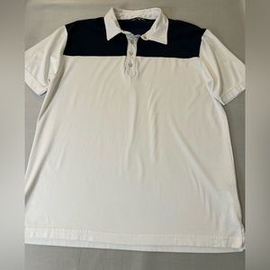 Travis Mathew Polo Shirt Men Size XL White Navy